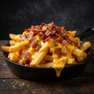 Batata com Cheddar e Bacon